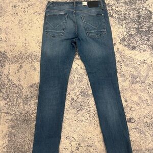 Men's Hudson SARTOR
RELAXED SKINNY Blue Jeans 32